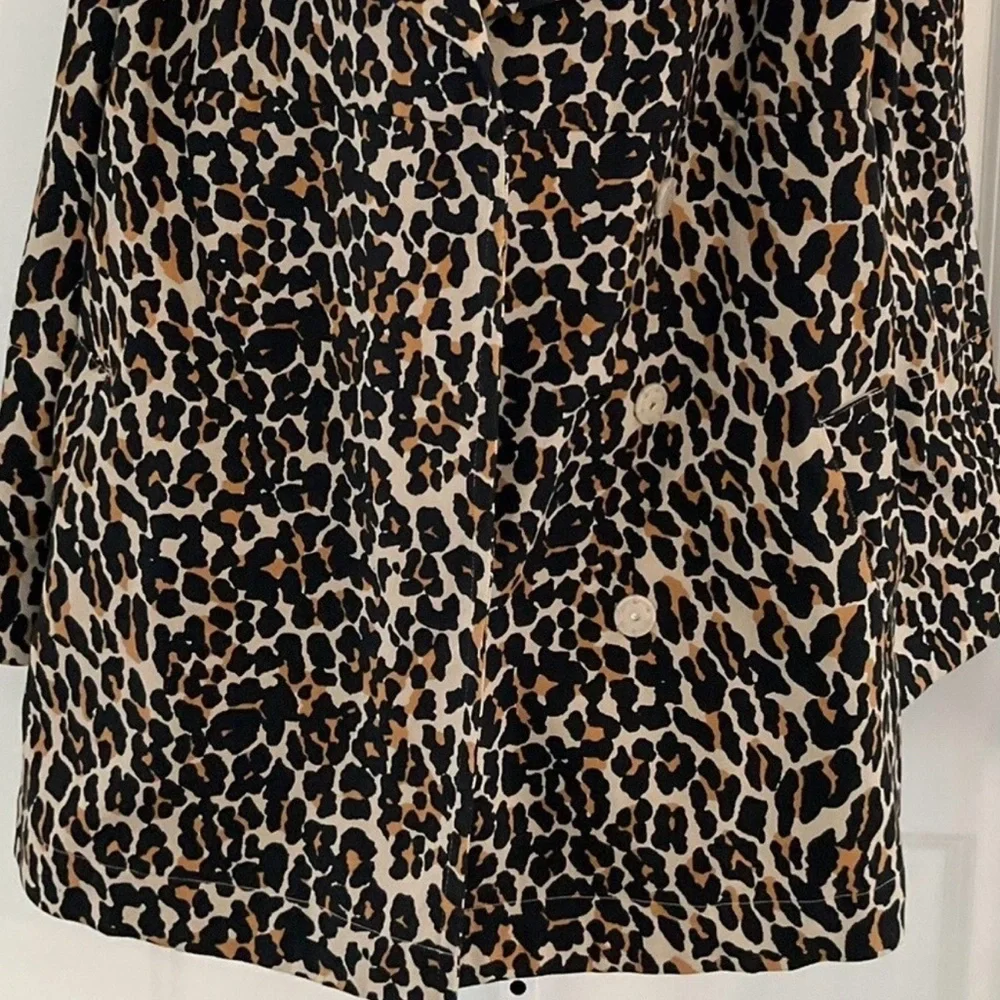 New York & Company Leopard Print Jacket Women’s Size L - Picture 3 of 8
